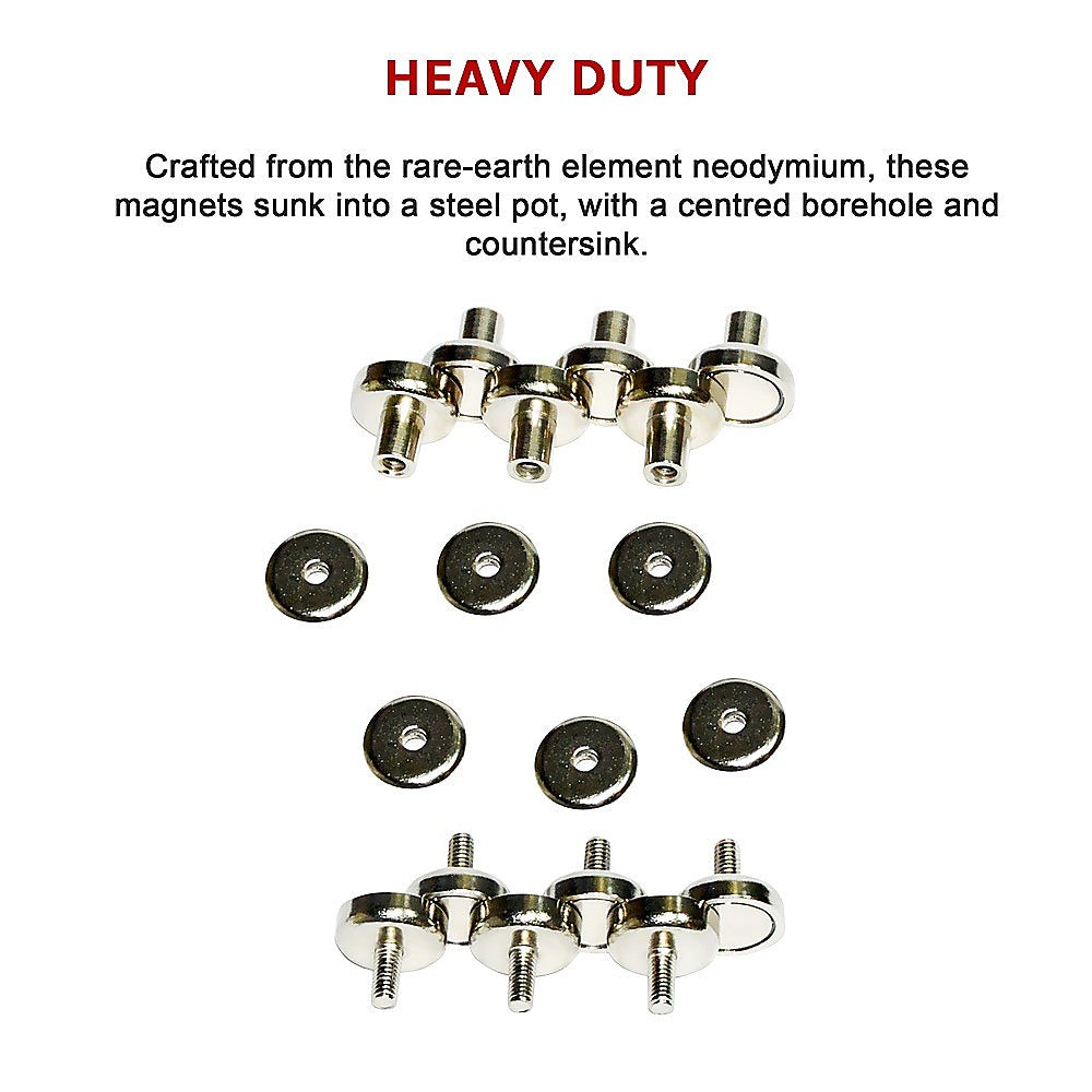 18 x 16mm 5kg Countersunk Pot Magnet | Rare Earth Latch Door Drawer Cabinet