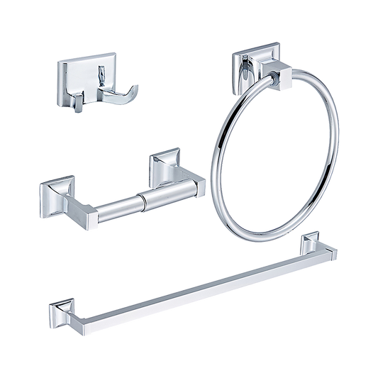 4 Piece Towel Bar Set Bath Accessories Bathroom Hardware
