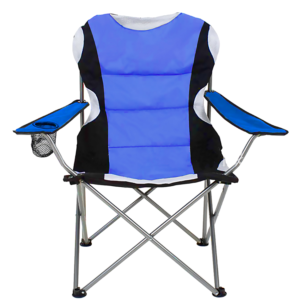 2x Folding Camping Arm Chairs Portable Outdoor Garden Fishing Tourer