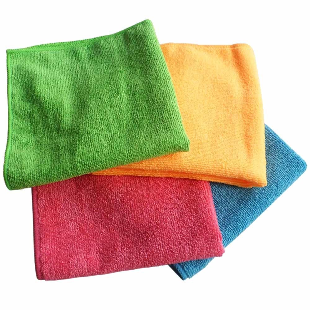 18x Microfibre Cleaning Cloth Microfiber Dish Car Gym Towel Glass 210GSM 40x30cm