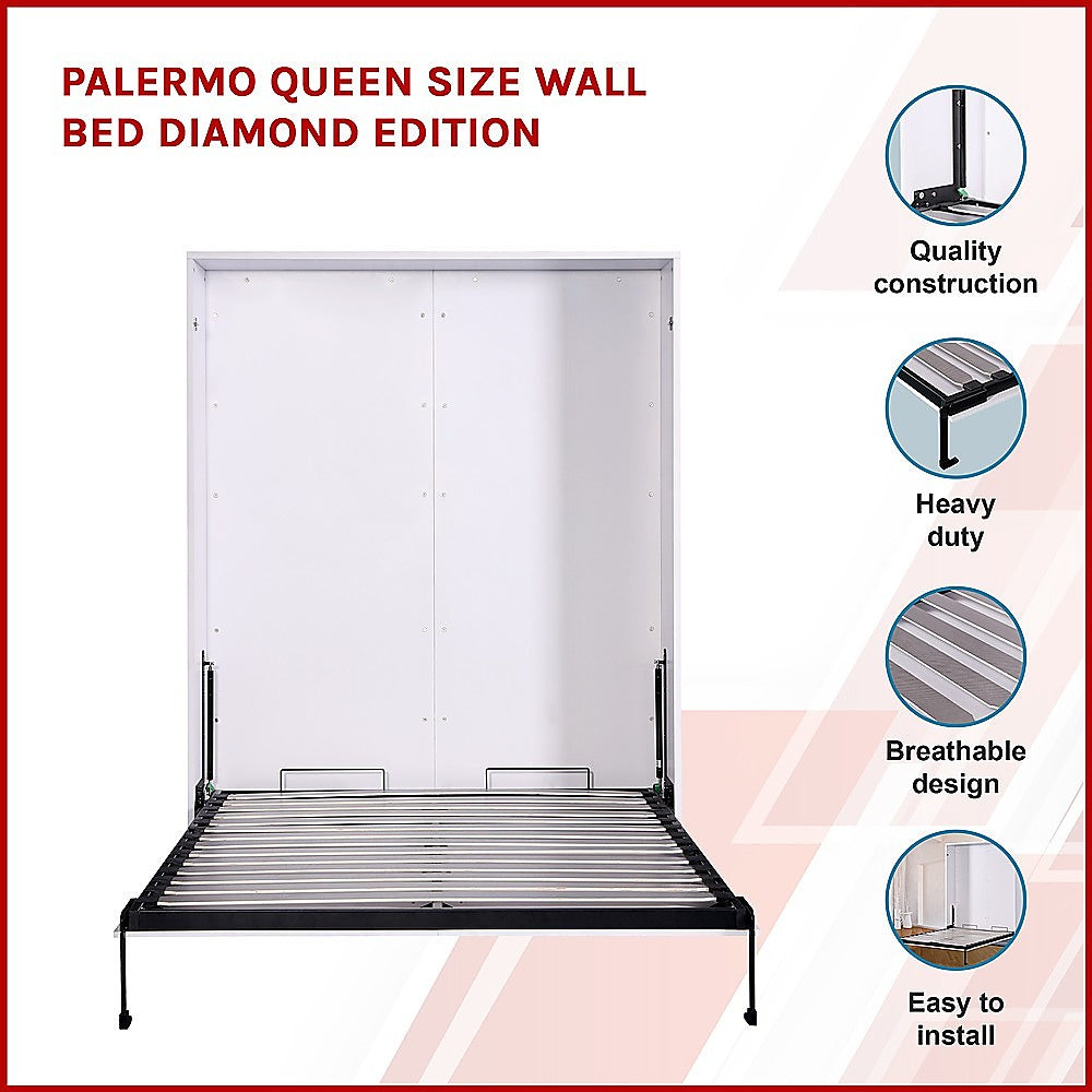 Palermo Queen Size Wall Bed Diamond Edition