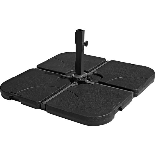 Outdoor Patio 4-Piece Cantilever Offset 3M Umbrella Base Stand Weight Water Sand