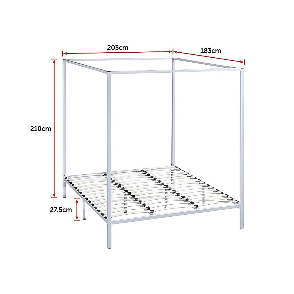 4 Four Poster King Bed Frame