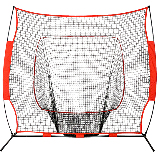 Portable Baseball Training Net Stand Softball Practice Sports Tennis