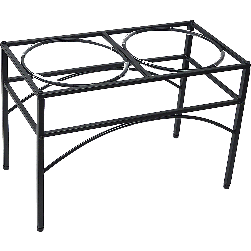 Dual Elevated Raised Pet Dog Puppy Feeder Bowl Stainless Steel Food Water Stand