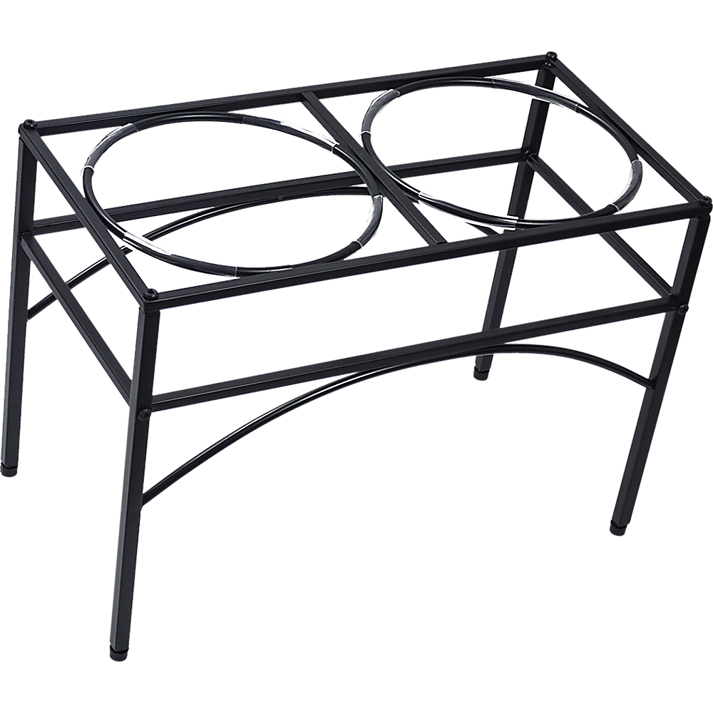 Dual Elevated Raised Pet Dog Puppy Feeder Bowl Stainless Steel Food Water Stand