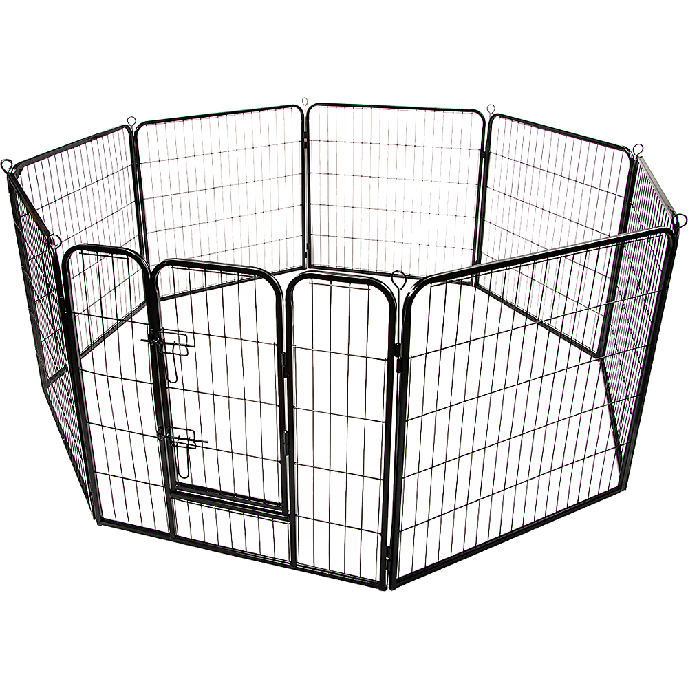 8 Panel Heavy Duty Pet Dog Playpen Puppy Exercise Fence Enclosure Cage