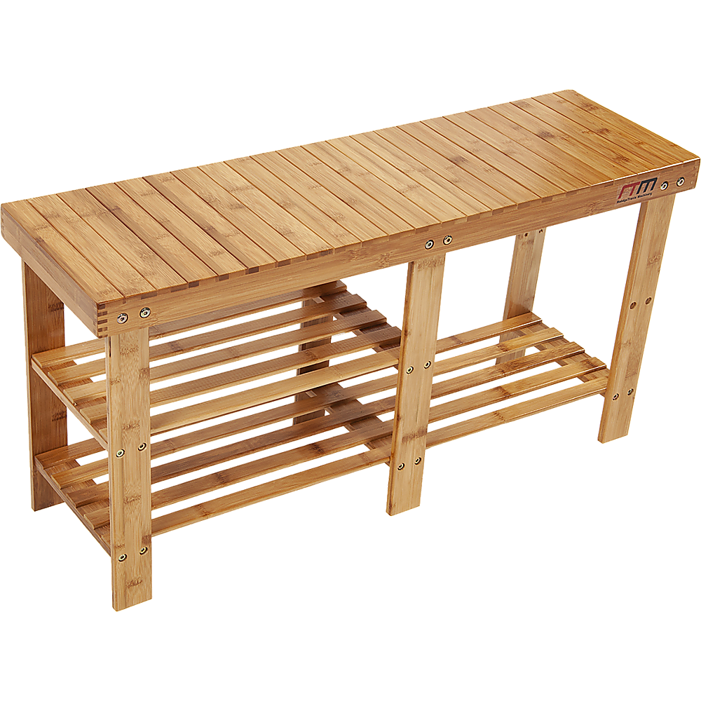 Bamboo Shoe Rack Wooden Bench Storage Organiser Cabinet Holder Stool