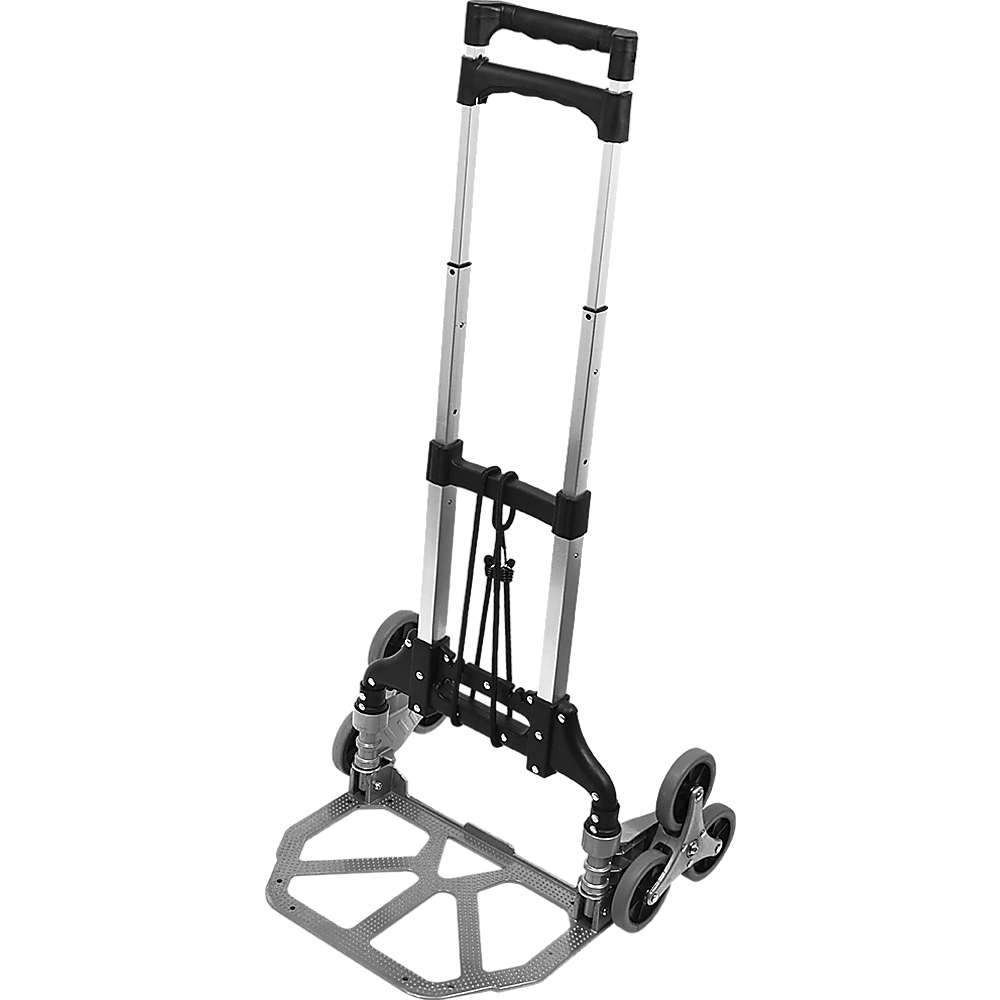 Stair Climbing Trolley 6 Wheels Aluminium Folding Hand Cart Climb Steps