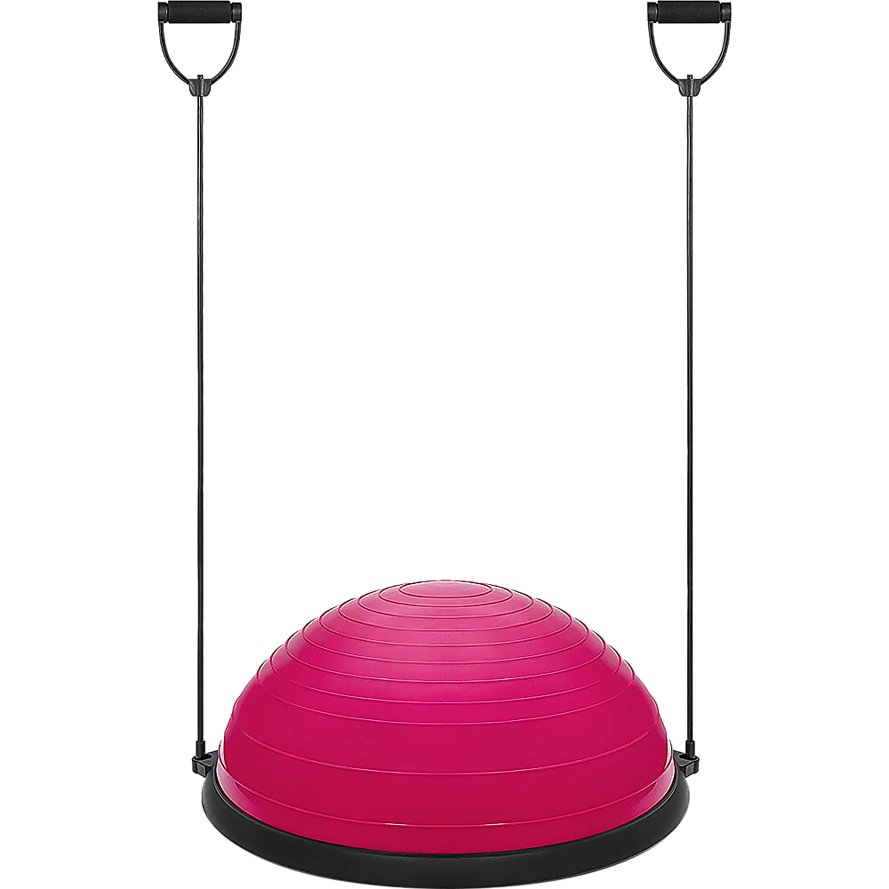 Yoga Balance Trainer Exercise Ball for Arm, Leg, Core Workout with Pump, 2 Resistance Bands