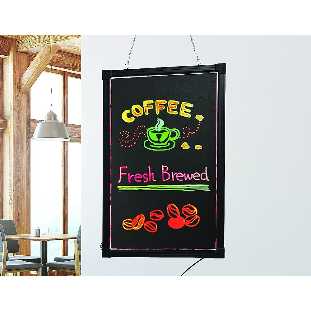 40x60cm LED Drawing Writing Board Remote Controlled Fluorescent Light Up Sensory Play