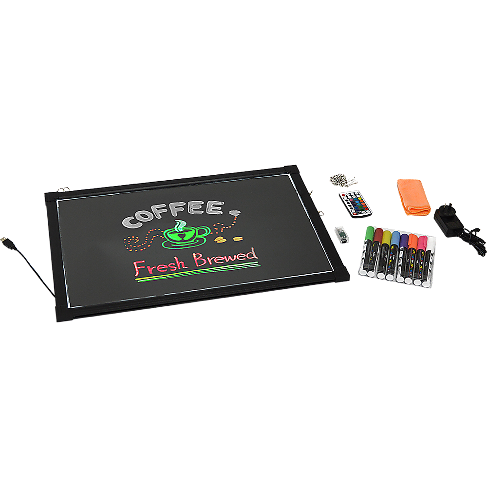 40x60cm LED Drawing Writing Board Remote Controlled Fluorescent Light Up Sensory Play