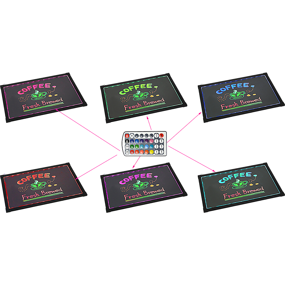 40x60cm LED Drawing Writing Board Remote Controlled Fluorescent Light Up Sensory Play