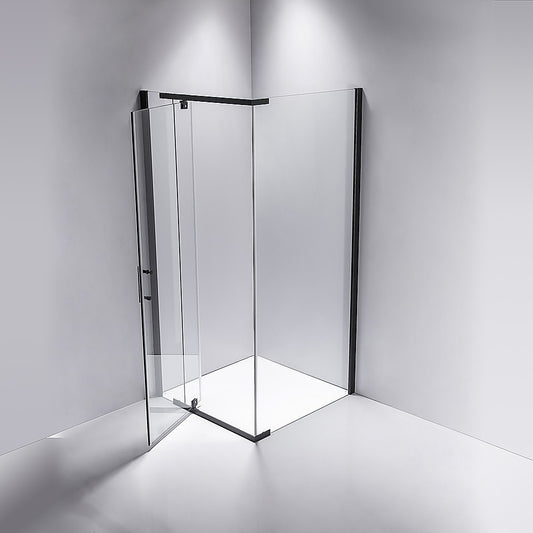 Shower Screen 900x700x1900mm Framed Safety Glass Pivot Door By Della Francesca