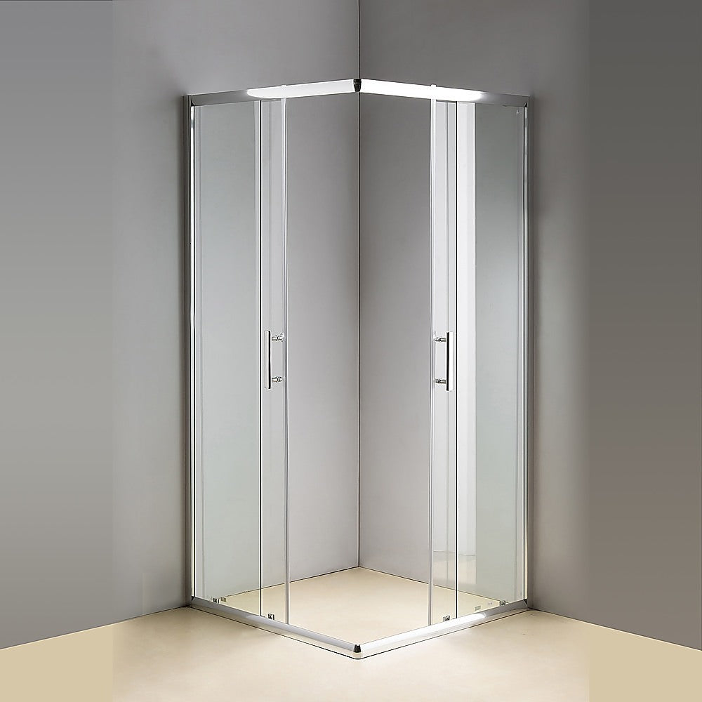 900 x 1000mm Sliding Door Nano Safety Glass Shower Screen By Della Francesca