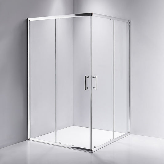 1200 x 1000mm Sliding Door Nano Safety Glass Shower Screen By Della Francesca