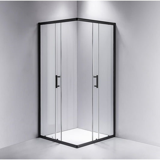 800 x 800mm Sliding Door Nano Safety Glass Shower Screen By Della Francesca