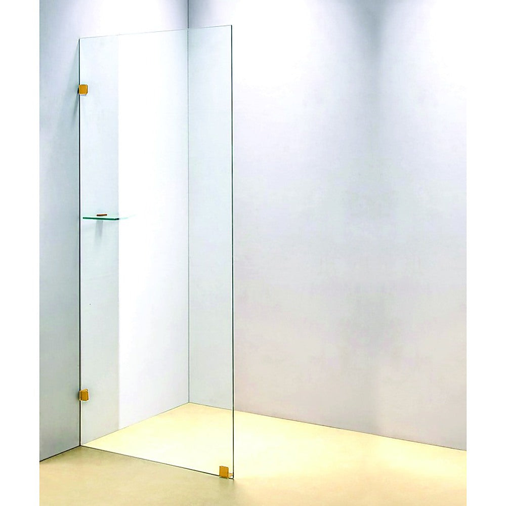 800 x 2000mm Frameless 10mm Safety Glass Shower Screen