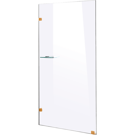 900 x 2000mm Frameless 10mm Safety Glass Shower Screen