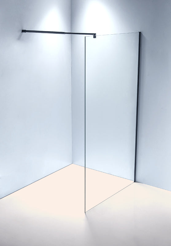 1000 x 2100mm Frameless 10mm Safety Glass Shower Screen