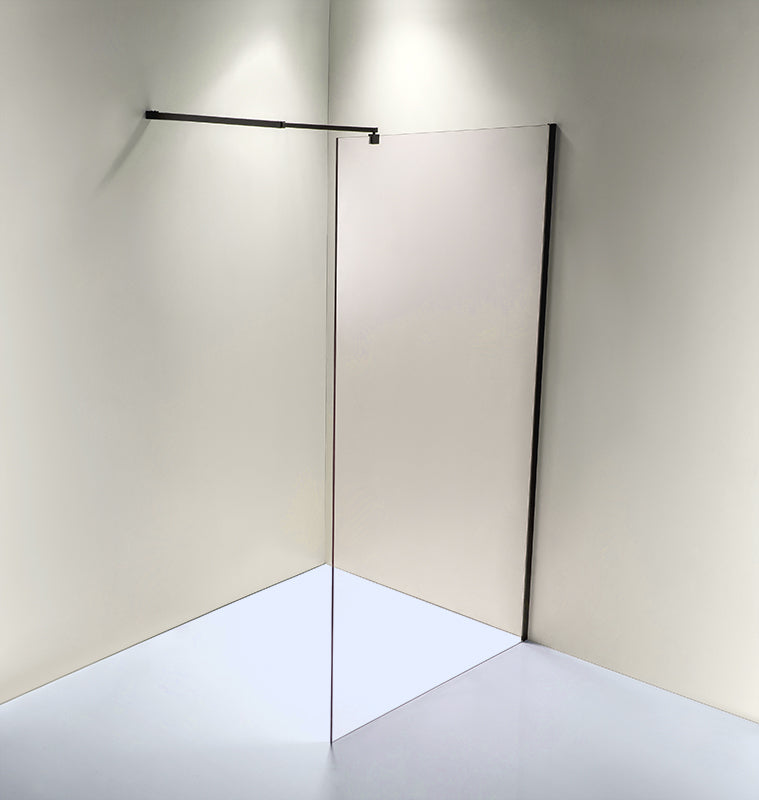 1000 x 2100mm Frameless 10mm Safety Glass Shower Screen