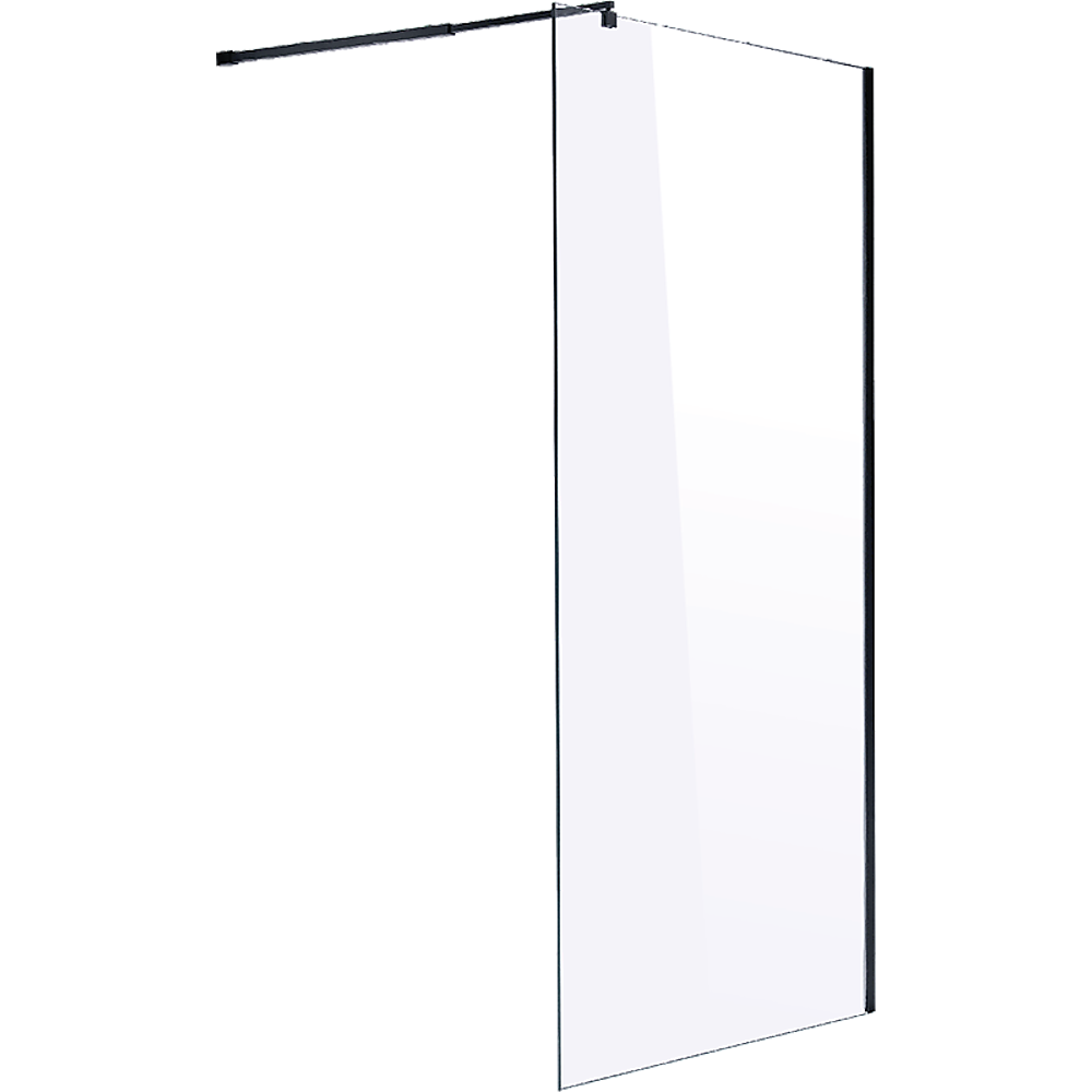 1100 x 2000mm Frameless 10mm Safety Glass Shower Screen