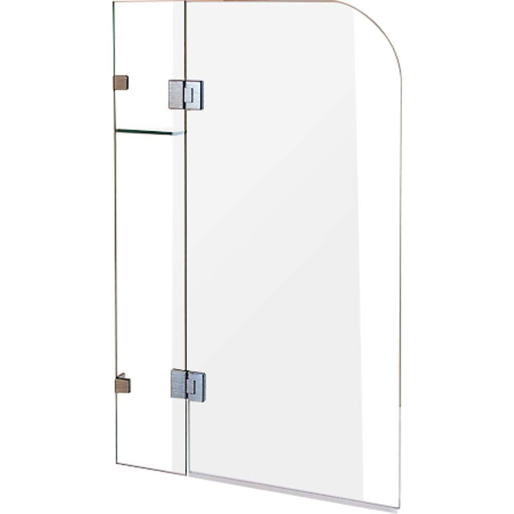 900 x 1450mm Frameless Bath Panel 10mm Glass Shower Screen By Della Francesca