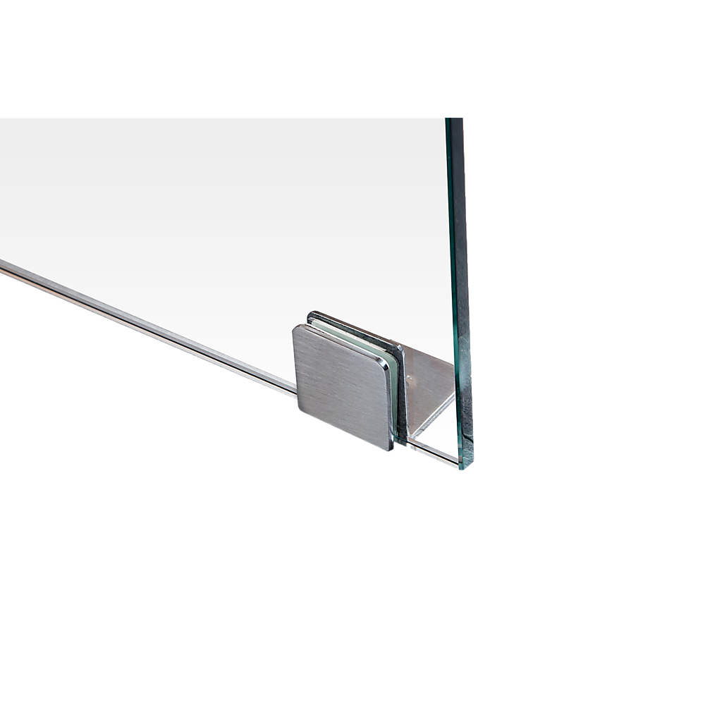 1000 x 900mm Frameless 10mm Glass Shower Screen By Della Francesca