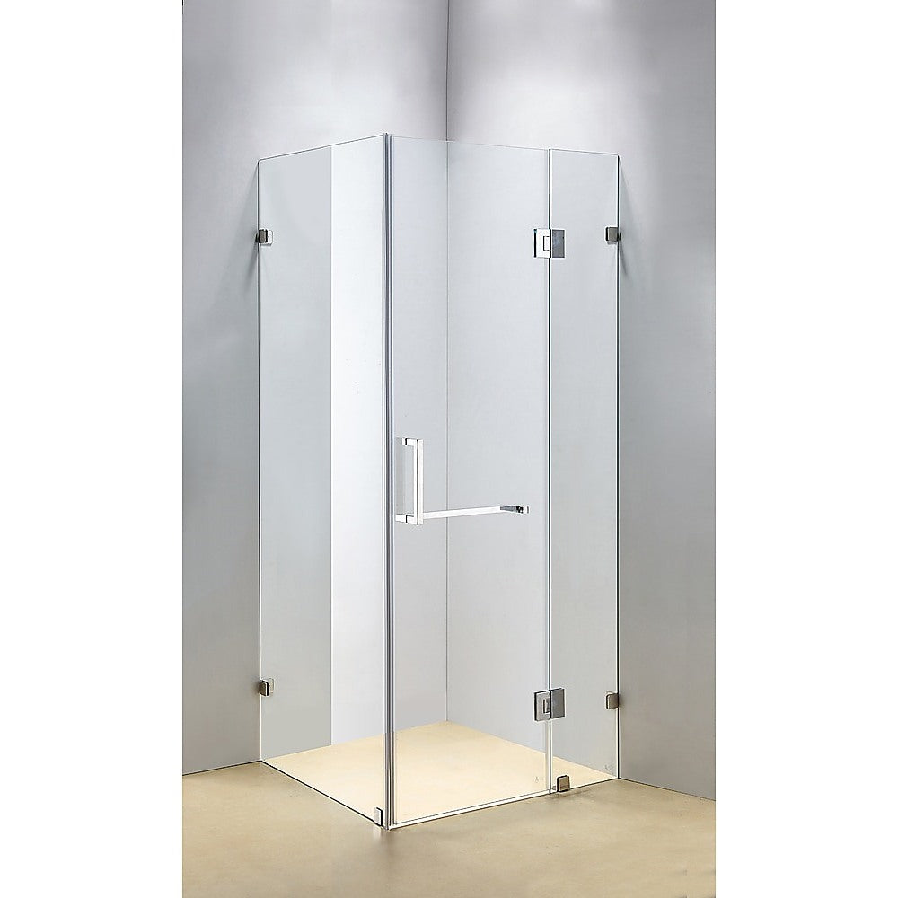 900 x 700mm Frameless 10mm Glass Shower Screen By Della Francesca