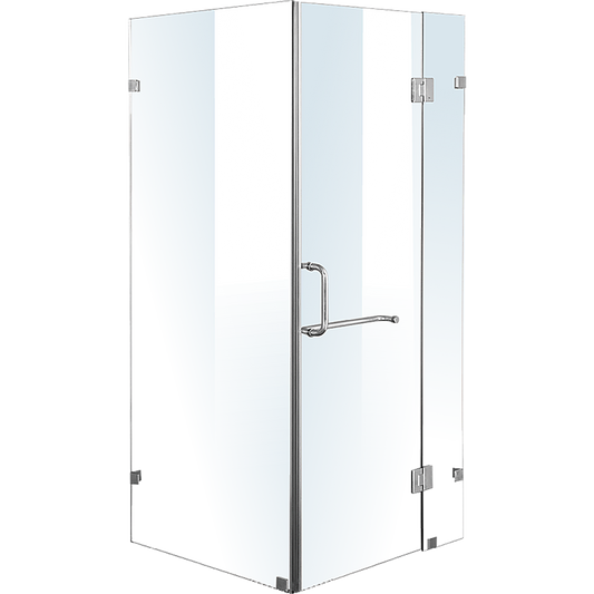 1000 x 900mm Frameless 10mm Glass Shower Screen By Della Francesca