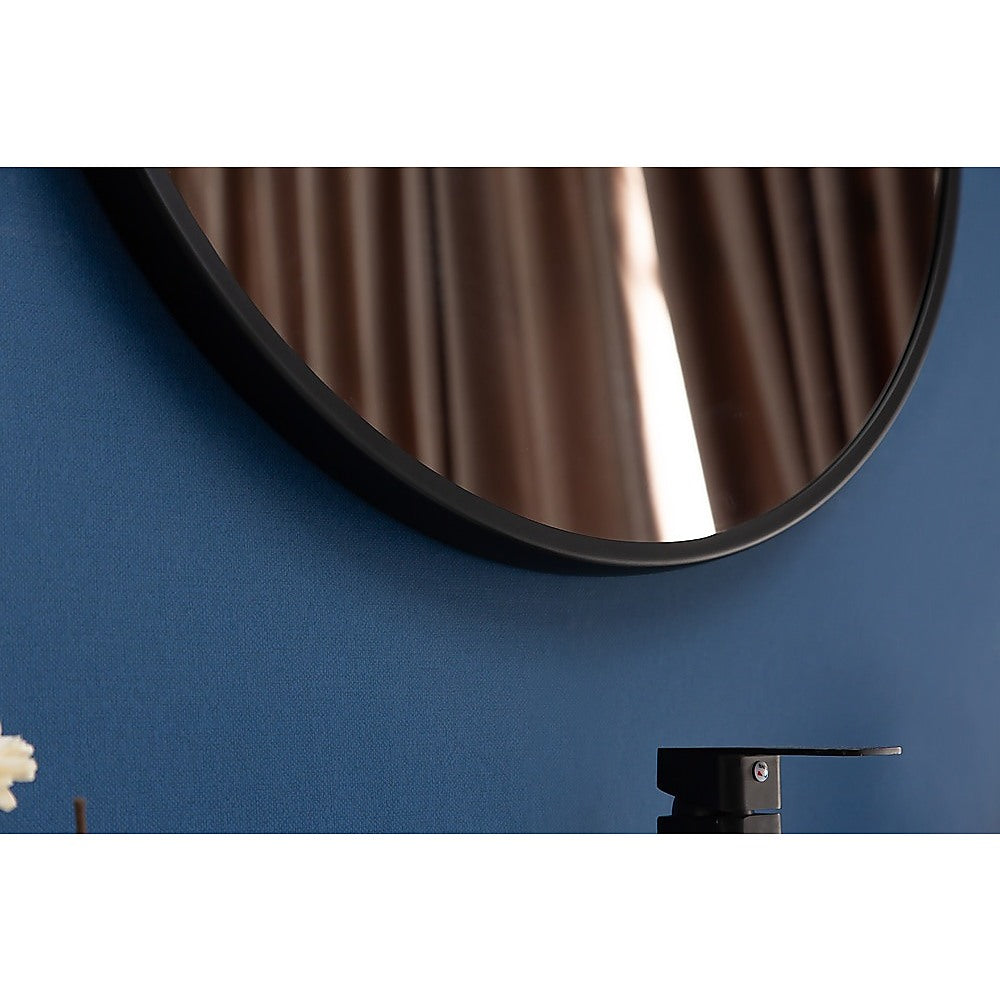 70cm Round Wall Mirror Bathroom Makeup Mirror by Della Francesca