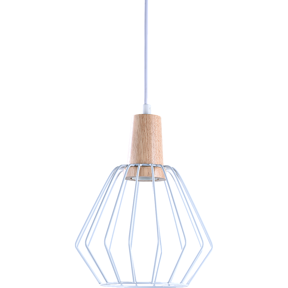 Wood Pendant Light Bar White Lamp Kitchen Modern Ceiling Lighting
