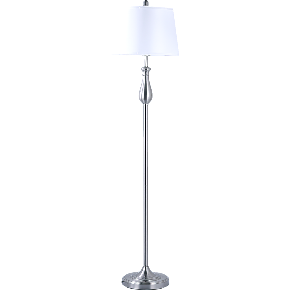 3-Piece Lamp Set Modern Home Living Room Bedroom Nickel Finish