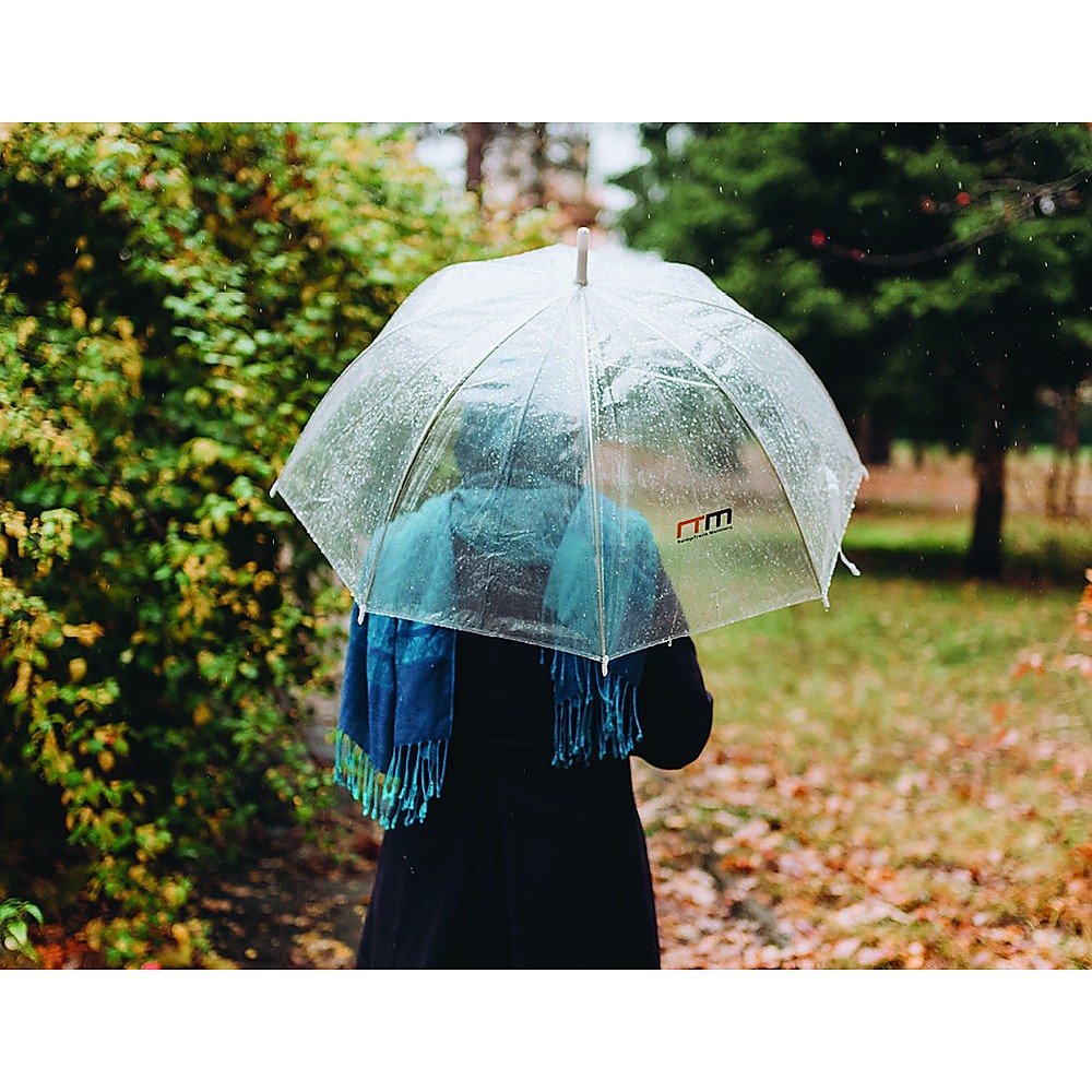 5x Clear Transparent Rain Walking Umbrella Parasol PVC Dome Wedding Party Favour