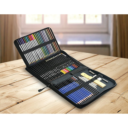 Art Sketch Pencils Oil Drawing Colouring Graphite Charcoal Pencil Set 72pcs/set