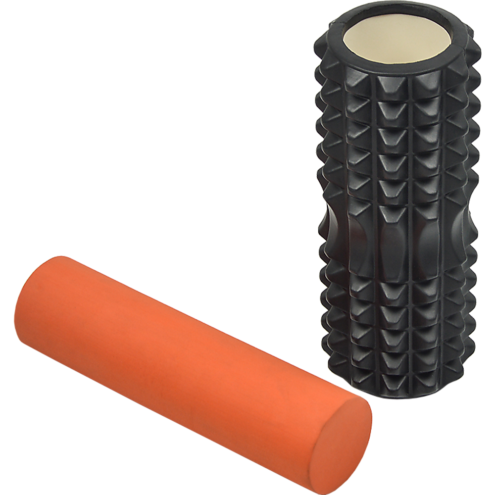 2 IN 1 Physio EVA PVC Foam Yoga Roller Gym Back Training Exercise Massage