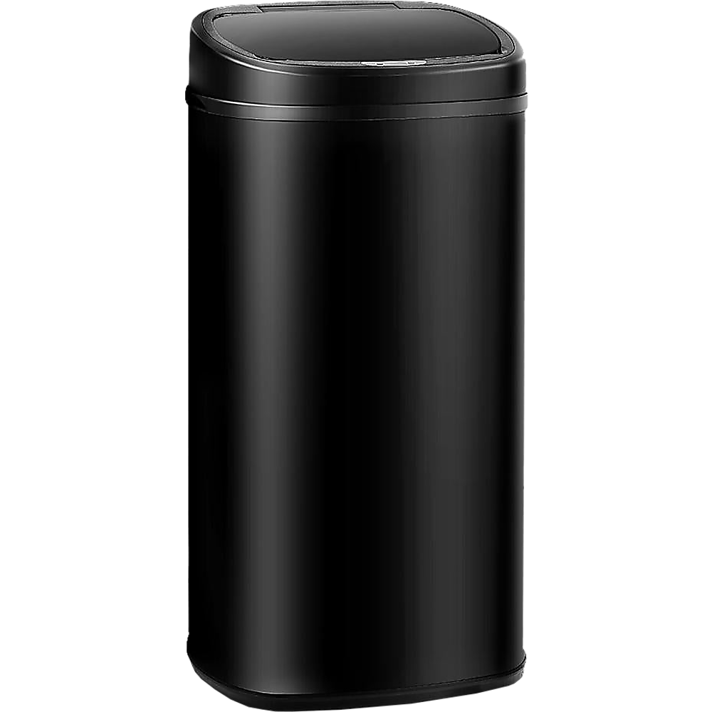 68L Motion Sensor Bin Automatic Stainless Steel Kitchen Rubbish Trash - Black