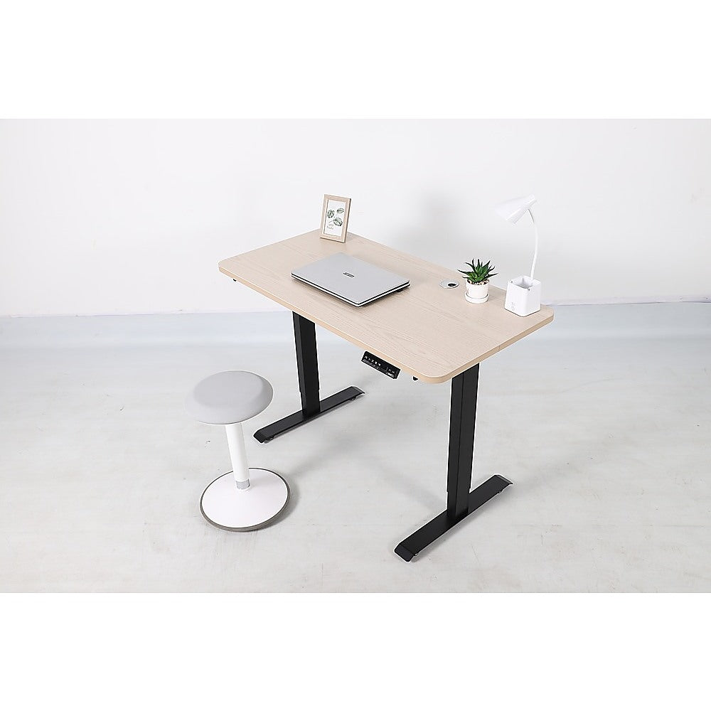 Palermo Standing Desk Sit Stand Height Adjustable Motorised 120cm Table Dual Motor