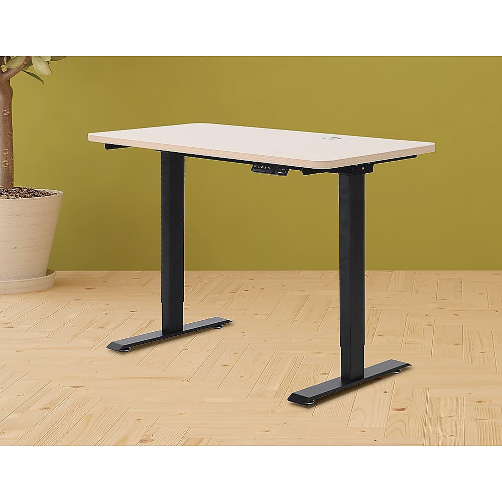 Palermo Standing Desk Sit Stand Height Adjustable Motorised 120cm Table Dual Motor