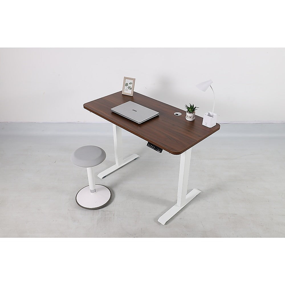 Palermo Standing Desk Sit Stand Height Adjustable Motorised 120cm Table Dual Motor