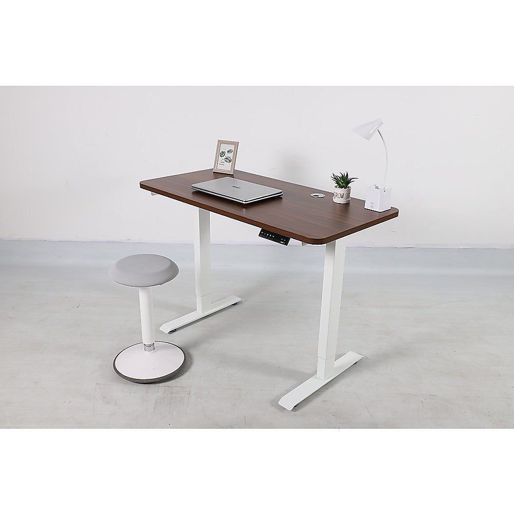 Palermo Standing Desk Sit Stand Height Adjustable Motorised 120cm Table Dual Motor