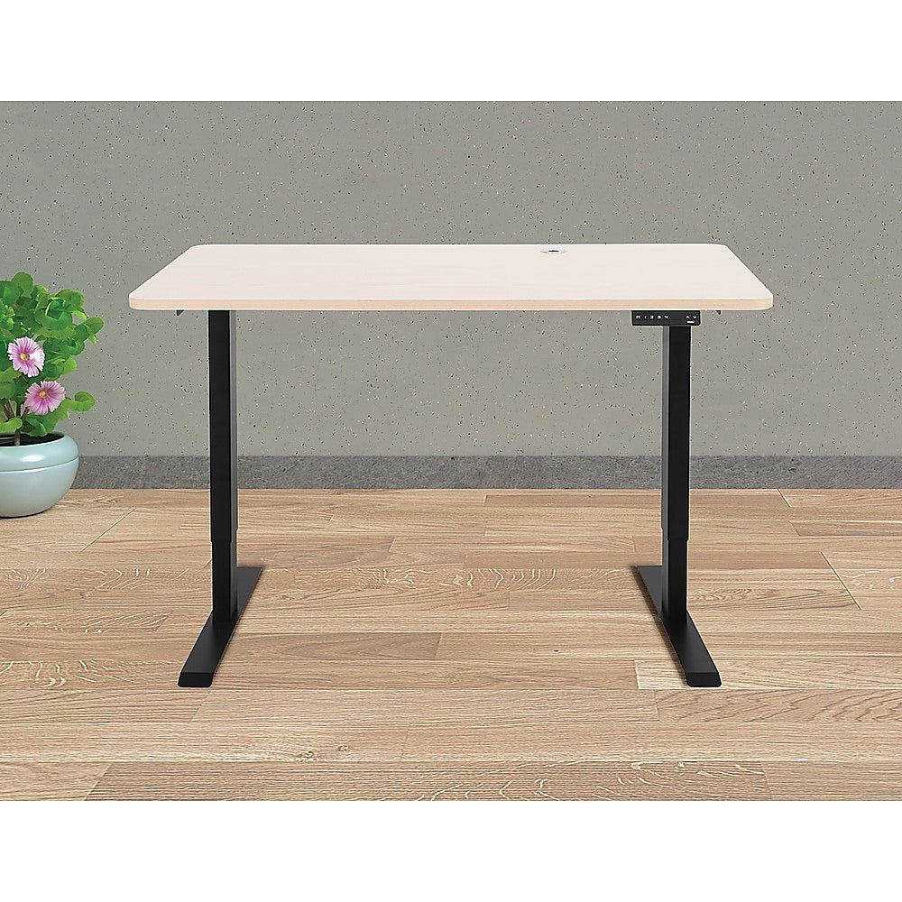 Palermo Standing Desk Sit Stand Height Adjustable Motorised 140cm Table Dual Motor