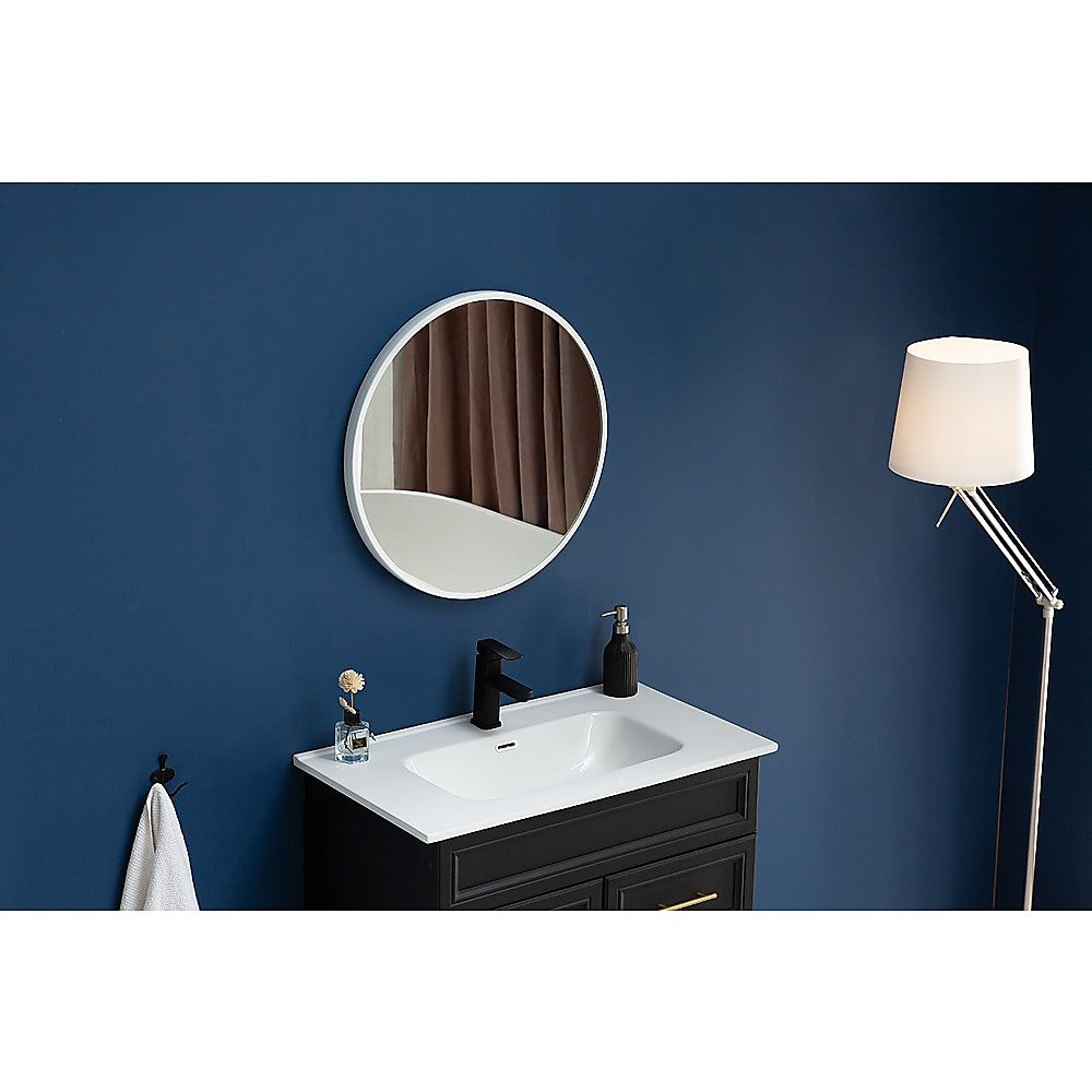 60cm Round Wall Mirror Bathroom Makeup Mirror by Della Francesca