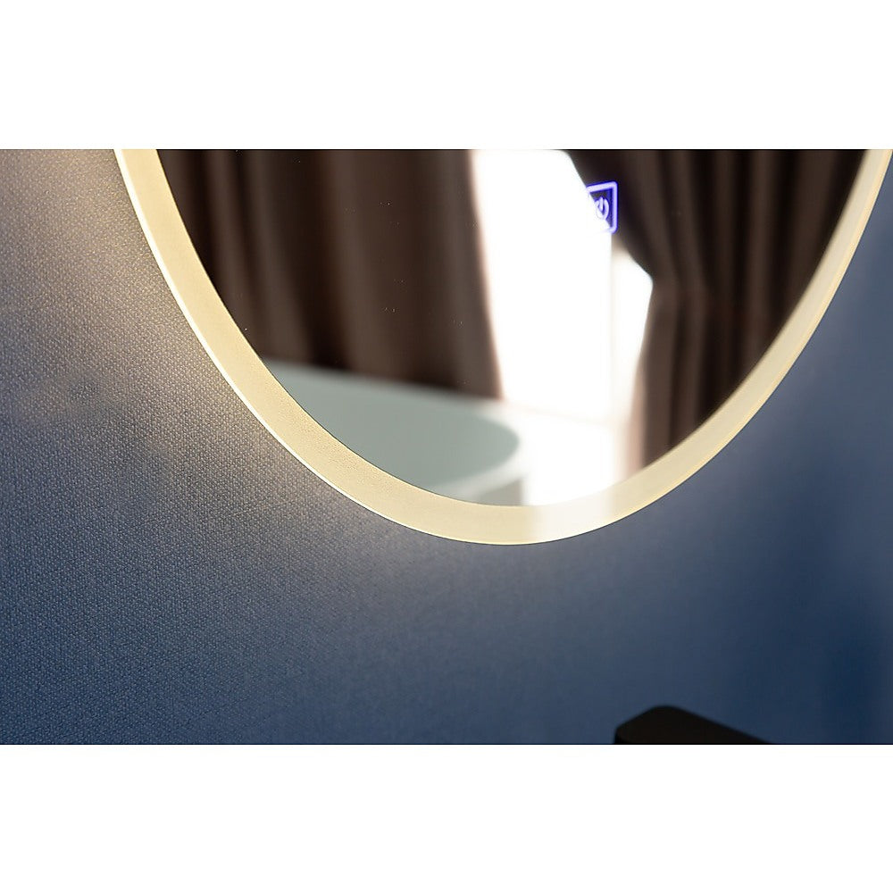 90cm LED Wall Mirror Bathroom Mirrors Light Decor Round