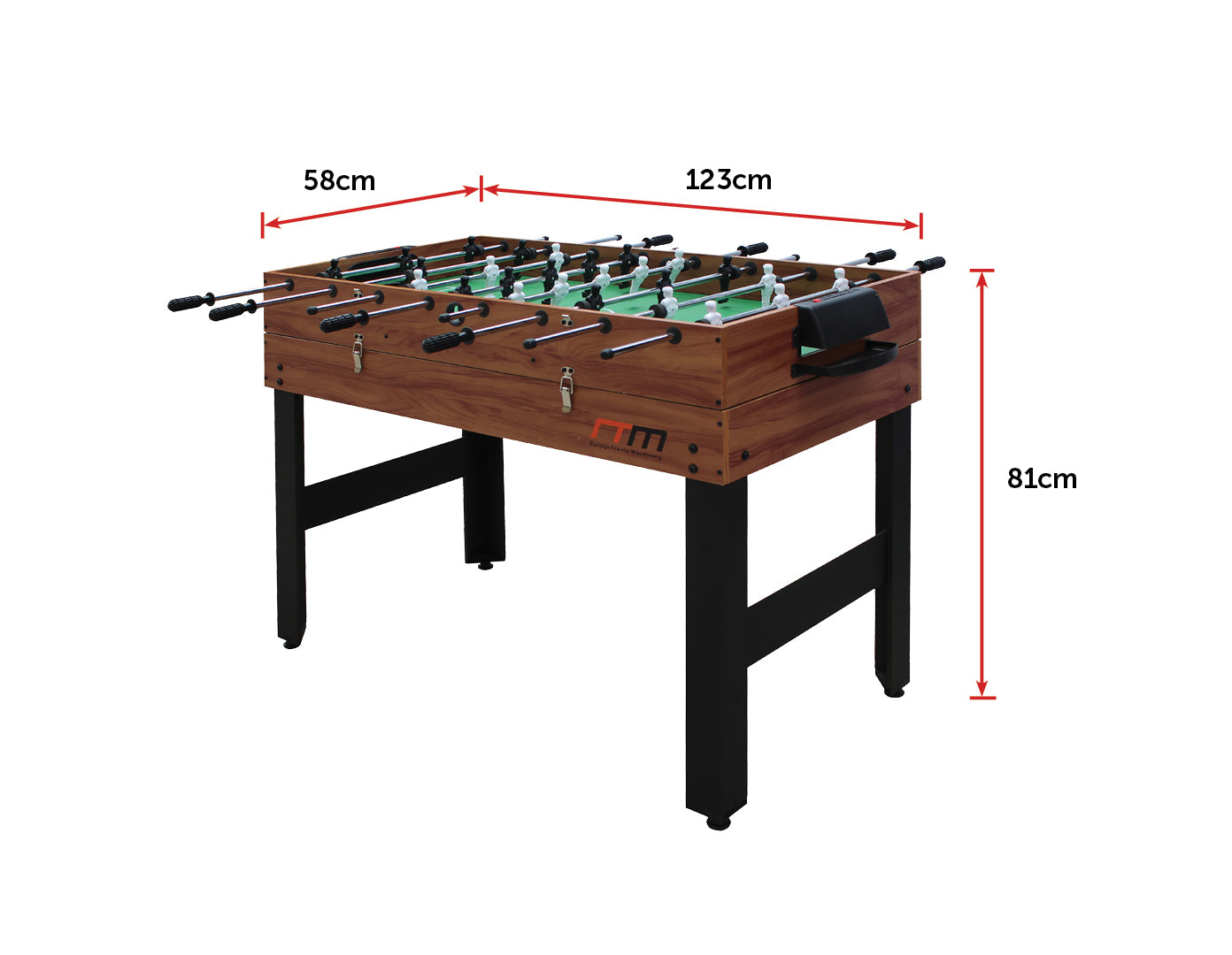 4FT 3-in-1 Games Foosball Soccer Hockey Pool Table