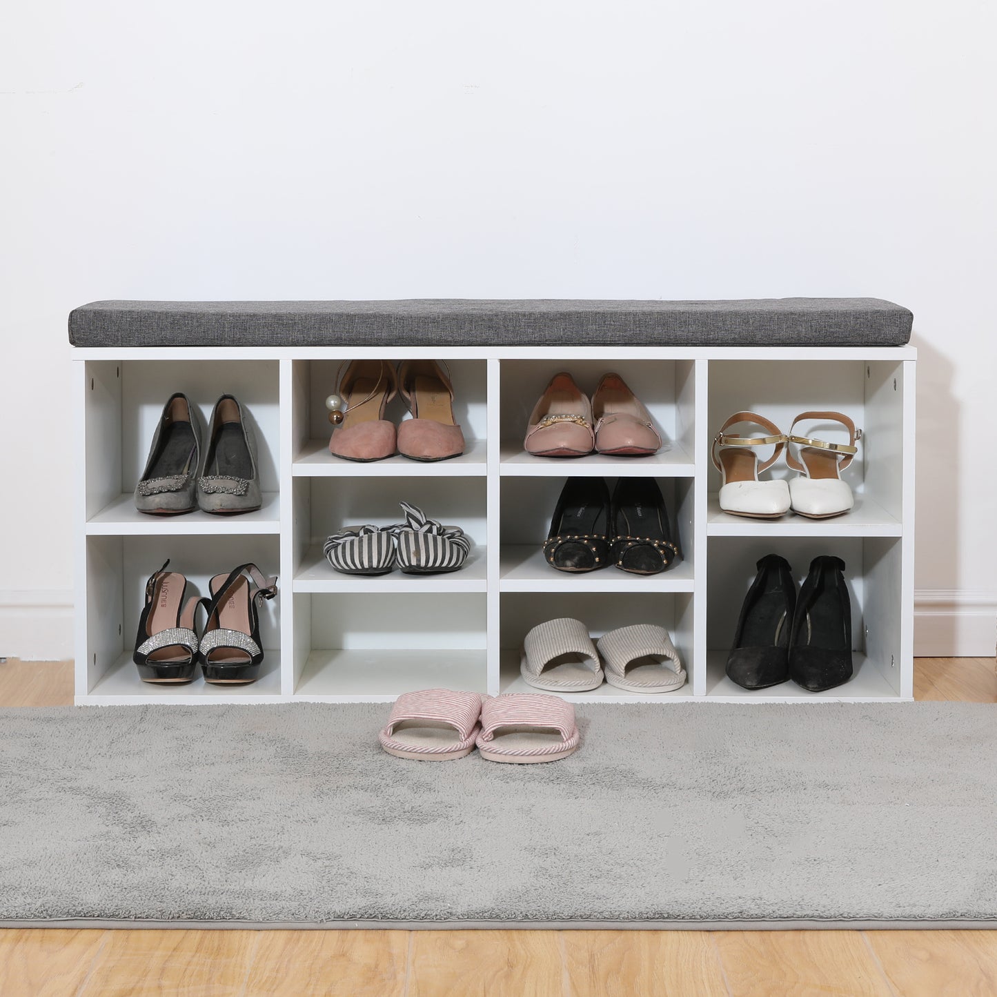 Shoe Cabinet Bench Shoes Storage Rack Organiser Wooden Shelf Cupboard Box