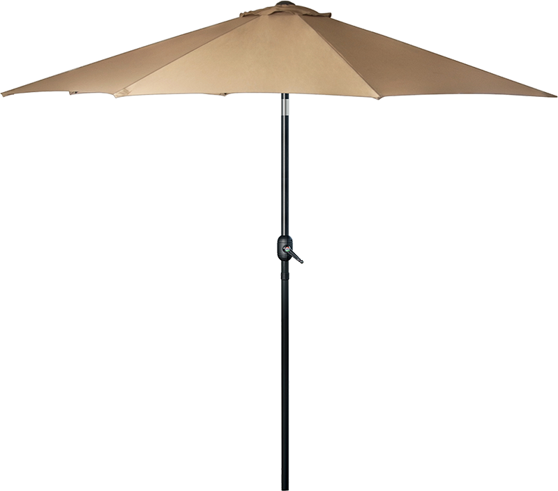 9FT Patio Umbrella Outdoor Garden Table Umbrella with 8 Sturdy Ribs