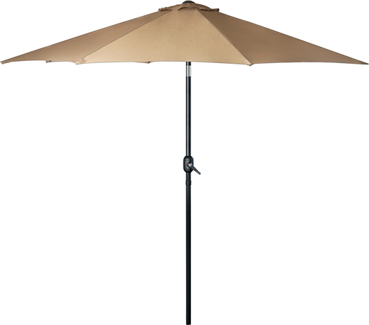 9FT Patio Umbrella Outdoor Garden Table Umbrella with 8 Sturdy Ribs