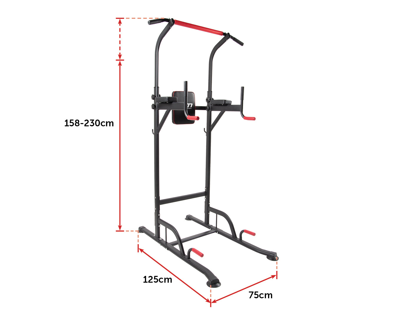 Power Tower Chin Up Bar Push Pull Up Knee Raise Weight Bench Gym Station