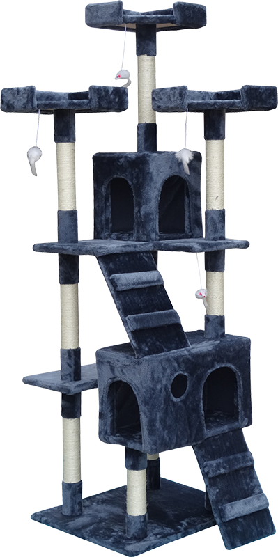180cm Cat Tree Scratching Post Scratcher Tower Condo House Furniture Wood